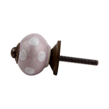 Light Purple Polka Dot Small Dresser Knob